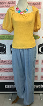 Load image into Gallery viewer, Addition Elle Daisy Yellow Peasant Top (Size 3X)