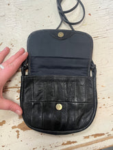 Charger l'image dans la galerie, Vintage Black Patchwork Leather Crossbody