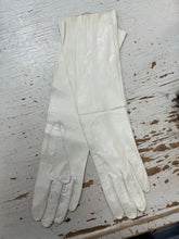 Load image into Gallery viewer, Vintage Eaton’s Italian White Leather Gloves (Size S)