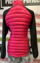 Load image into Gallery viewer, Pink & Black Puffer Active Jacket (Size L)