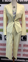 Load image into Gallery viewer, Anne Klein Yellow 2 Pc Blazer & Pant Set (Size 10)