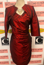 Cargar imagen en el visor de la galería, Dark Red Dress & Bolero Set (Size 10)