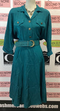 Load image into Gallery viewer, Vintage Teal Dress (Size 11/12)