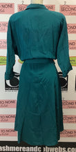 Load image into Gallery viewer, Vintage Teal Dress (Size 11/12)