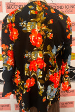 Load image into Gallery viewer, Black & Colourful Floral Print Jacket (Size M)