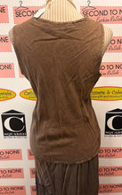 Charger l'image dans la galerie, Brown Beaded & Embroidered Tank & Skirt Set (Size M)