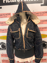 Load image into Gallery viewer, Vintage Parasuco Raw Edge Stitched Bomber Jacket (Size M)