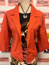 Load image into Gallery viewer, Orange Monochrome Brocade Jacket (Size PL)