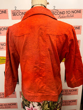 Load image into Gallery viewer, Orange Monochrome Brocade Jacket (Size PL)