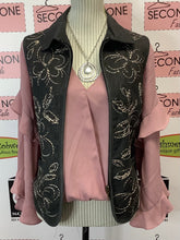 Charger l'image dans la galerie, Haut à manches tourbillonnantes Dusty Rose (M)