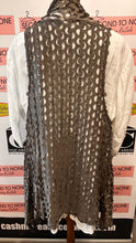 Load image into Gallery viewer, Stretchy Netted Grey Long Vest (One Size)