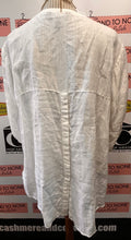 Charger l'image dans la galerie, Ellen Tracy White 100% Linen Tunic (Size 1X)