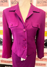Load image into Gallery viewer, Vintage Nygard Deep Purple Wool Suit Set (Size 6/8)