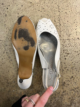 Load image into Gallery viewer, Vintage Naturalizer White Slingback Heels (Size 8.5)
