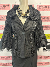 Load image into Gallery viewer, Satin & Lace Dramatic Jacket (Size M)