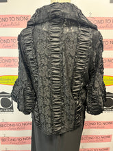 Load image into Gallery viewer, Satin & Lace Dramatic Jacket (Size M)