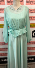Load image into Gallery viewer, Vintage Teal 2pc Handmade Dress Set (Size S)