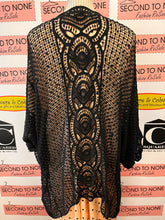 Charger l'image dans la galerie, Black Open Crochet Overlay (One Size)
