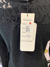 Load image into Gallery viewer, NWT Creations Black Lace Poncho (Size S)