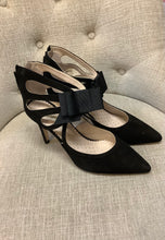 Load image into Gallery viewer, New Bowden Black Velvet Bow High Heel (Size 40)
