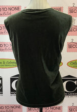 Cargar imagen en el visor de la galería, Vintage Kathie Lee Conjunto de terciopelo triturado de oliva (L)