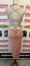 Load image into Gallery viewer, Bombshell Rose Gold Strappy Dress (Size L)