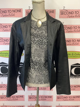 Cargar imagen en el visor de la galería, Atmosphere Cropped Leather Jacket (Size S/M)