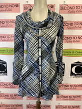Charger l'image dans la galerie, Pure Essence Blue Plaid Tunic (Size S)