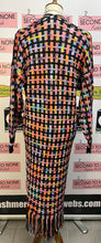 Cargar imagen en el visor de la galería, Colorful Long Sweater Duster with Fringe (Only 1 M Left!)