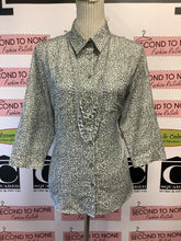 Charger l'image dans la galerie, Haggar Green Speckled Button Up (Size L)