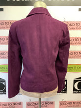 Cargar imagen en el visor de la galería, Conrad C Plum Faux Suede Jacket (Size 10)