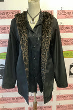 Cargar imagen en el visor de la galería, Reversible Leopard Print Coat (Size L/XL)