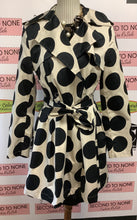 Load image into Gallery viewer, Katherine Barclay PolkaDot Trench Coat (Size S)