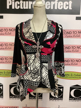 Cargar imagen en el visor de la galería, NWT Joseph Ribkoff Abstract Cardigan (Size 6)