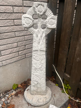 Load image into Gallery viewer, Large Celtic Cross Cement Garden Art