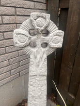 Load image into Gallery viewer, Large Celtic Cross Cement Garden Art