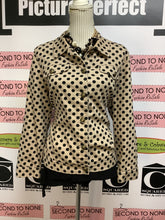 Charger l'image dans la galerie, Christopher and Banks Tan Polka Dot Jacket (Size M)
