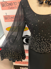 Load image into Gallery viewer, Vintage Black Beaded Long Sleeve Gown (Size 16)