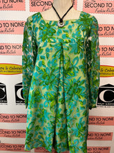 Cargar imagen en el visor de la galería, Handmade Botanical Print Tunic/Dress (Size Petite XS/S)