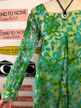 Cargar imagen en el visor de la galería, Handmade Botanical Print Tunic/Dress (Size Petite XS/S)