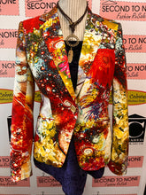 Load image into Gallery viewer, Mario Serrani Flower Power Blazer (Size 8)