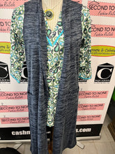 Load image into Gallery viewer, Long Denim-Look Sweater Vest (Size M)