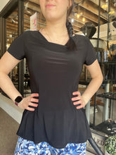 Charger l'image dans la galerie, Short Sleeve Drape-Front Top (Canada-Made) (Only 1 S Left!)