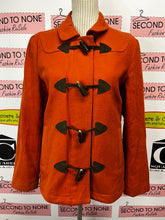 Cargar imagen en el visor de la galería, GAP Orange Wool Toggle Button Coat (Size M)