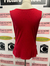 Load image into Gallery viewer, Vintage Pretty Woman Sparkly Red Top & Cardigan Set (Size S)