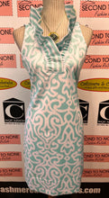 Charger l'image dans la galerie, Gretchen Scott Teal & White Printed Dress (Size S)