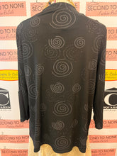 Charger l'image dans la galerie, VMI 2 PC Black Swirl Tank & Cardigan (Size M/L)