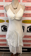 Load image into Gallery viewer, White Crochet Halter Dress (Size XS/S)