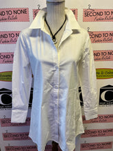 Cargar imagen en el visor de la galería, Cotton Battenberg Lace Tunic-Length Shirt