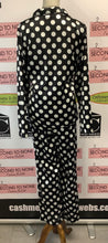 Load image into Gallery viewer, Tahari Polka Dot 2 PC Set (Size L)